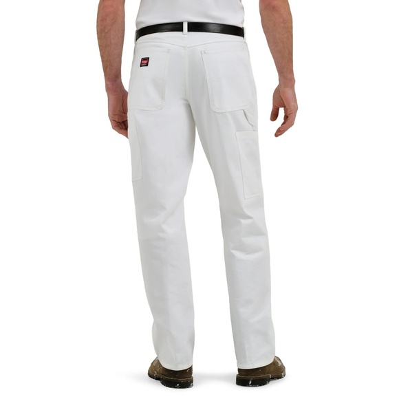 Men's Wrangler 38 X 30 Workwear Painter Pants White Relaxed Fit Jeans NWT - Picture 3 of 3